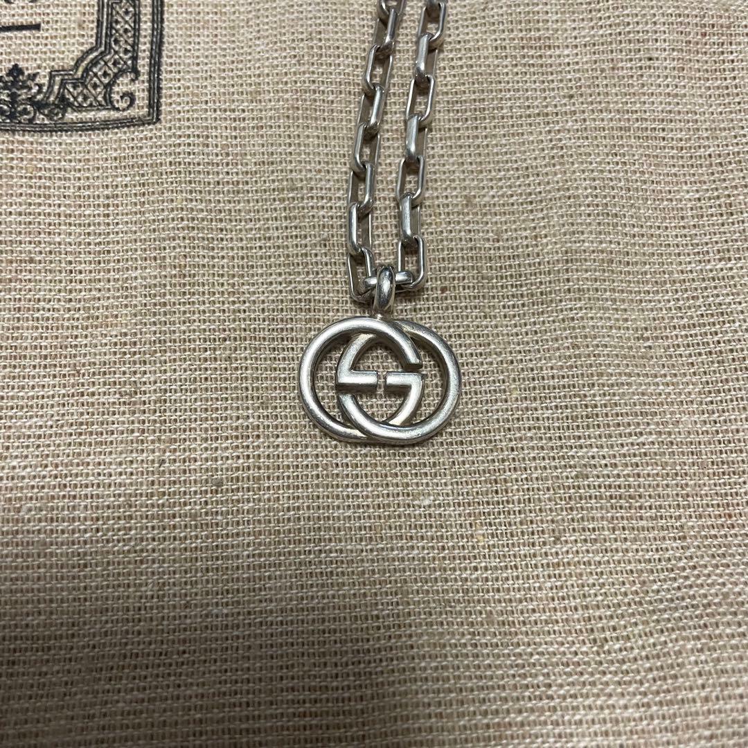 GUCCI ネックレス silver925 インターロッキングG Ag925