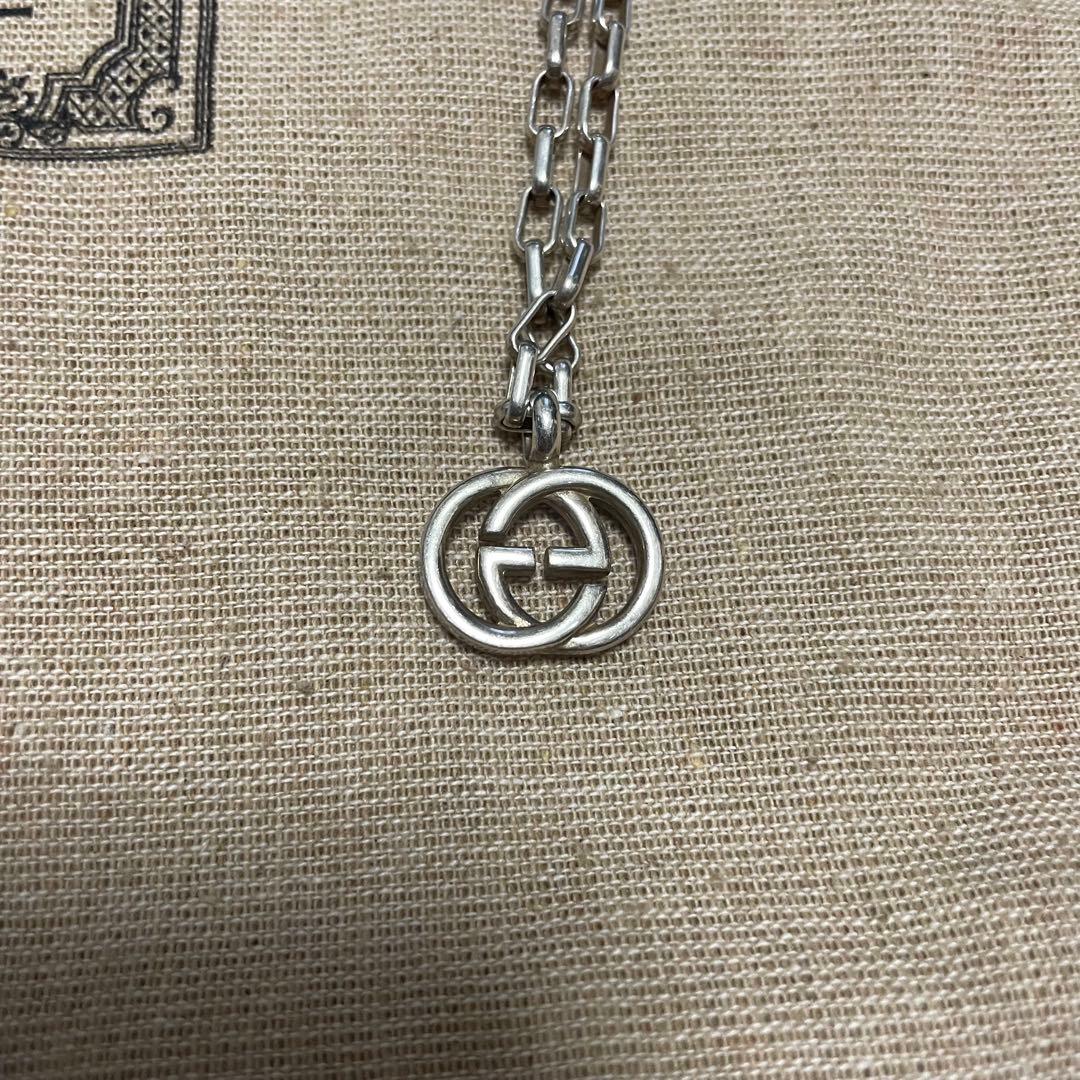 GUCCI ネックレス silver925 インターロッキングG Ag925