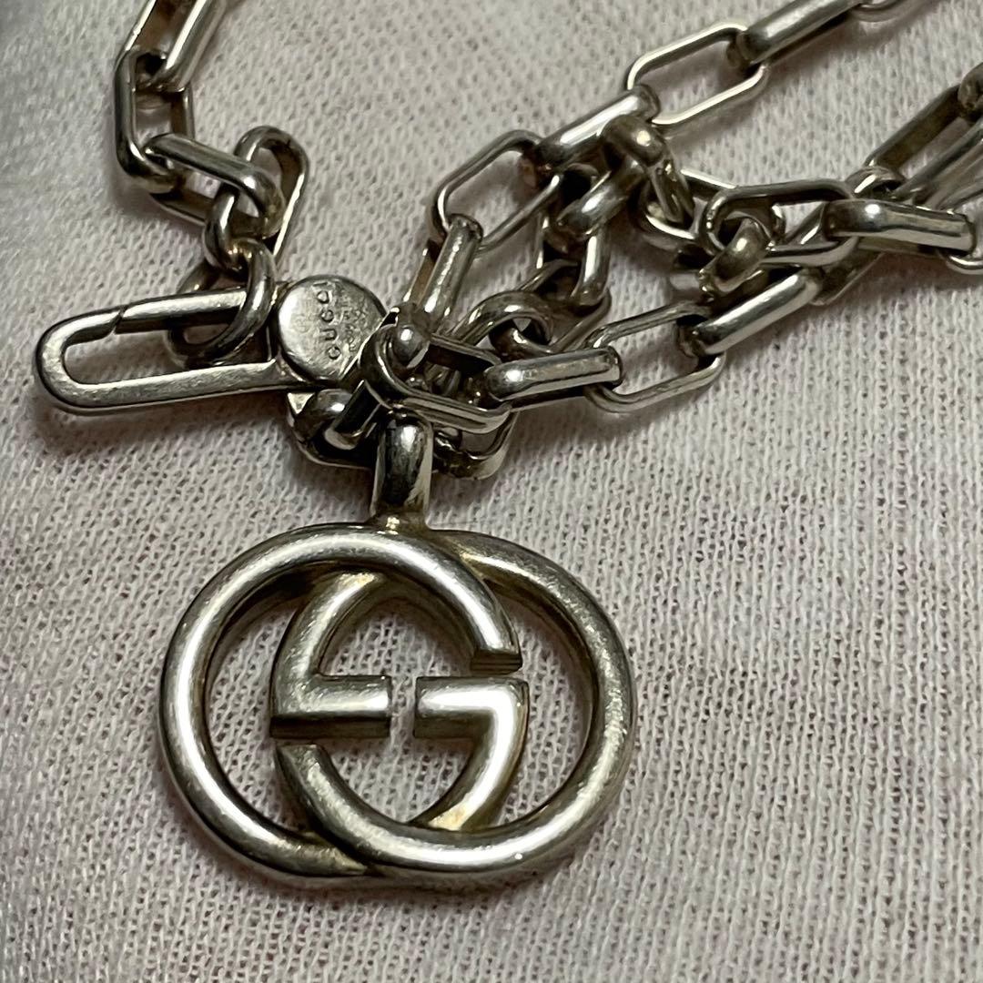 GUCCI ネックレス silver925 インターロッキングG Ag925