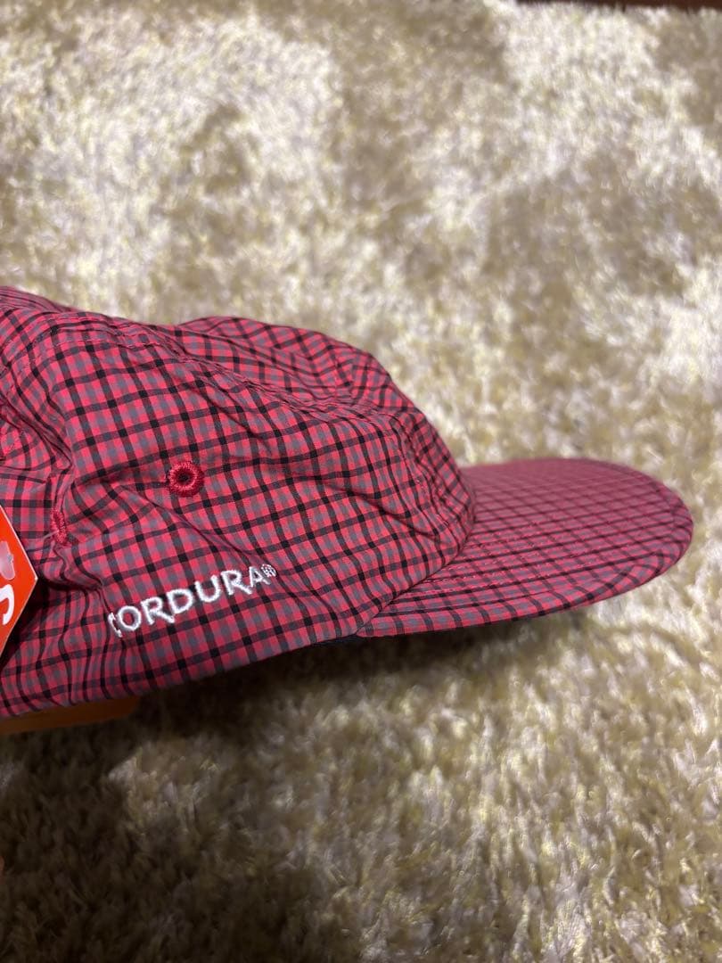 Supreme コーデュラ レッドチェック キャップ