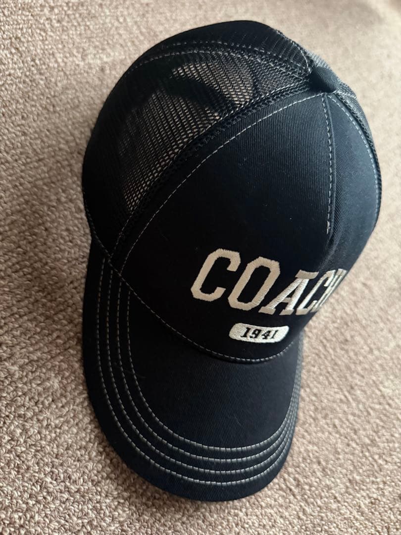 コーチ　COACH メッシュキャップ ブラック　黒　帽子