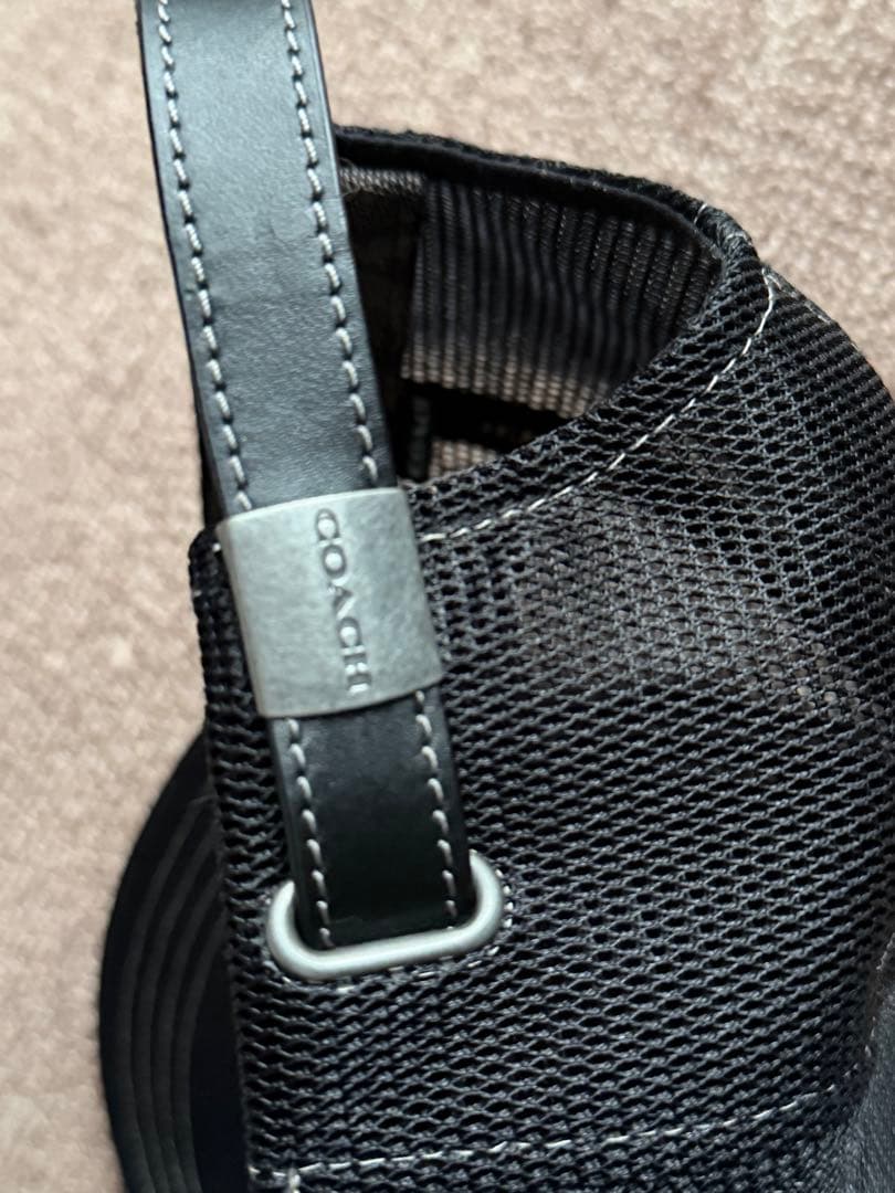 コーチ　COACH メッシュキャップ ブラック　黒　帽子