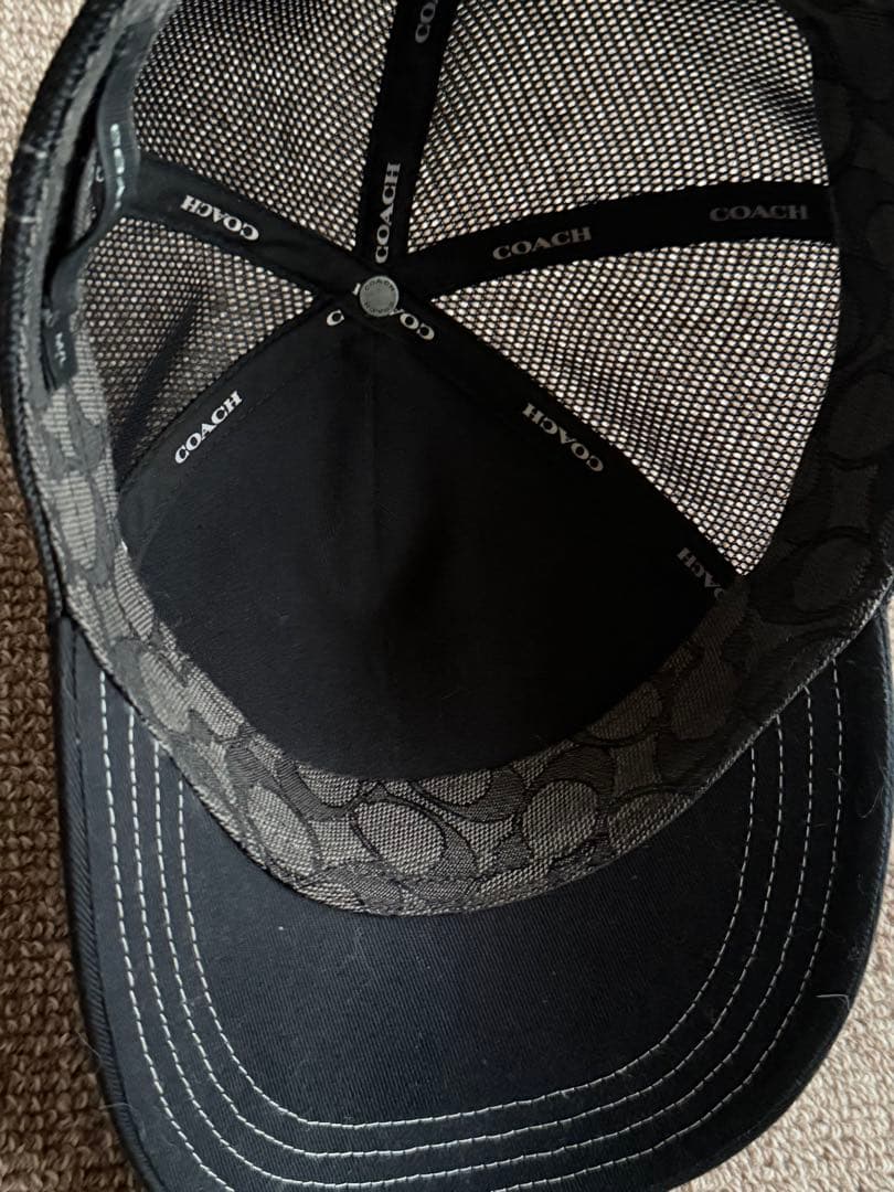 コーチ　COACH メッシュキャップ ブラック　黒　帽子