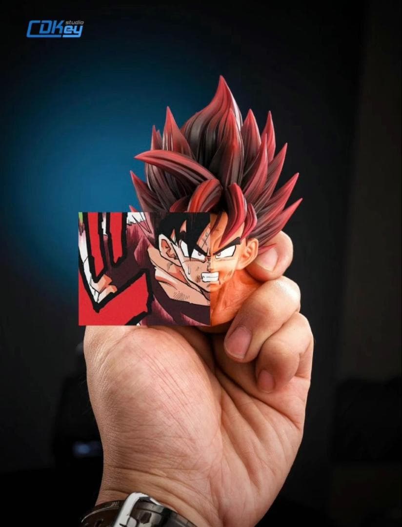 ドラゴンボール 界王拳 孫悟空 1/4 樹脂 彫刻フィギュア