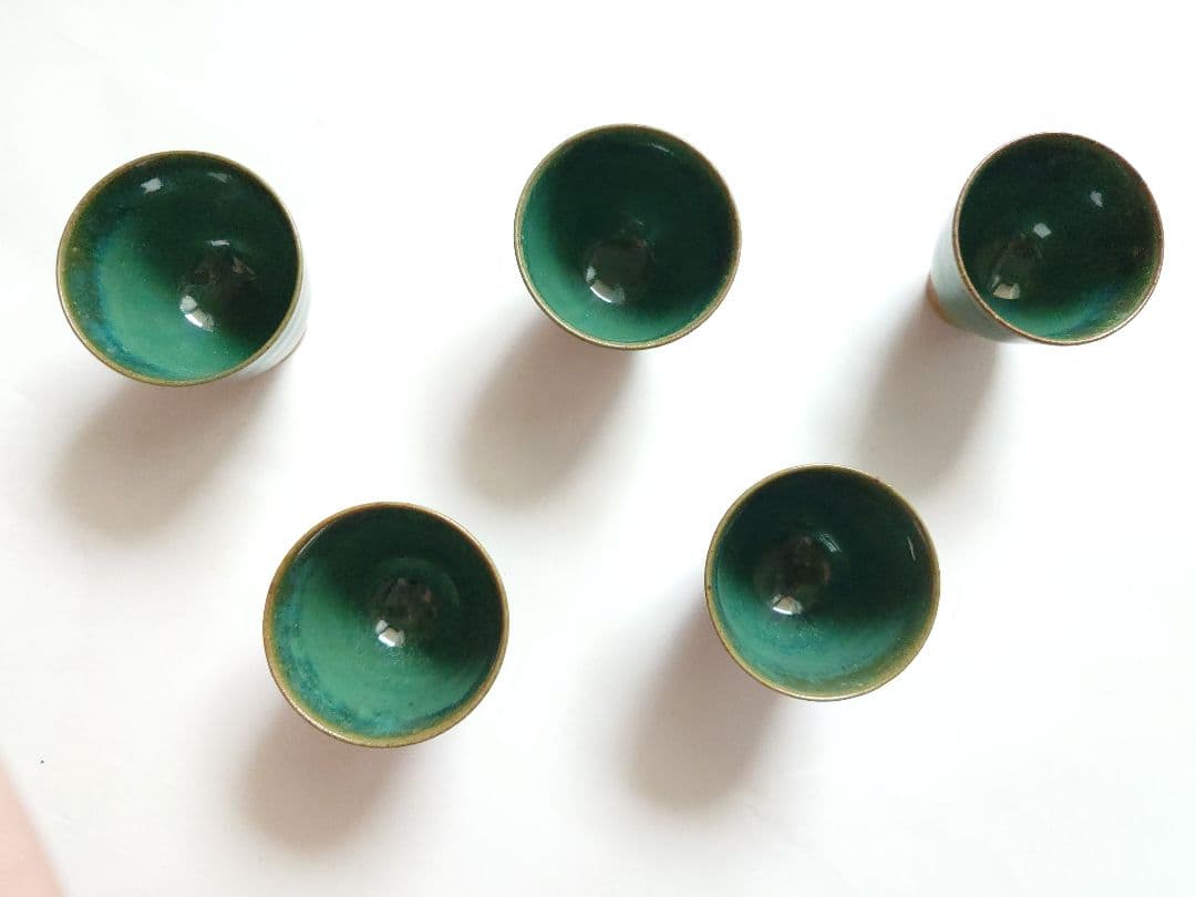 上野焼 陶器製 煎茶器 熊谷保興作