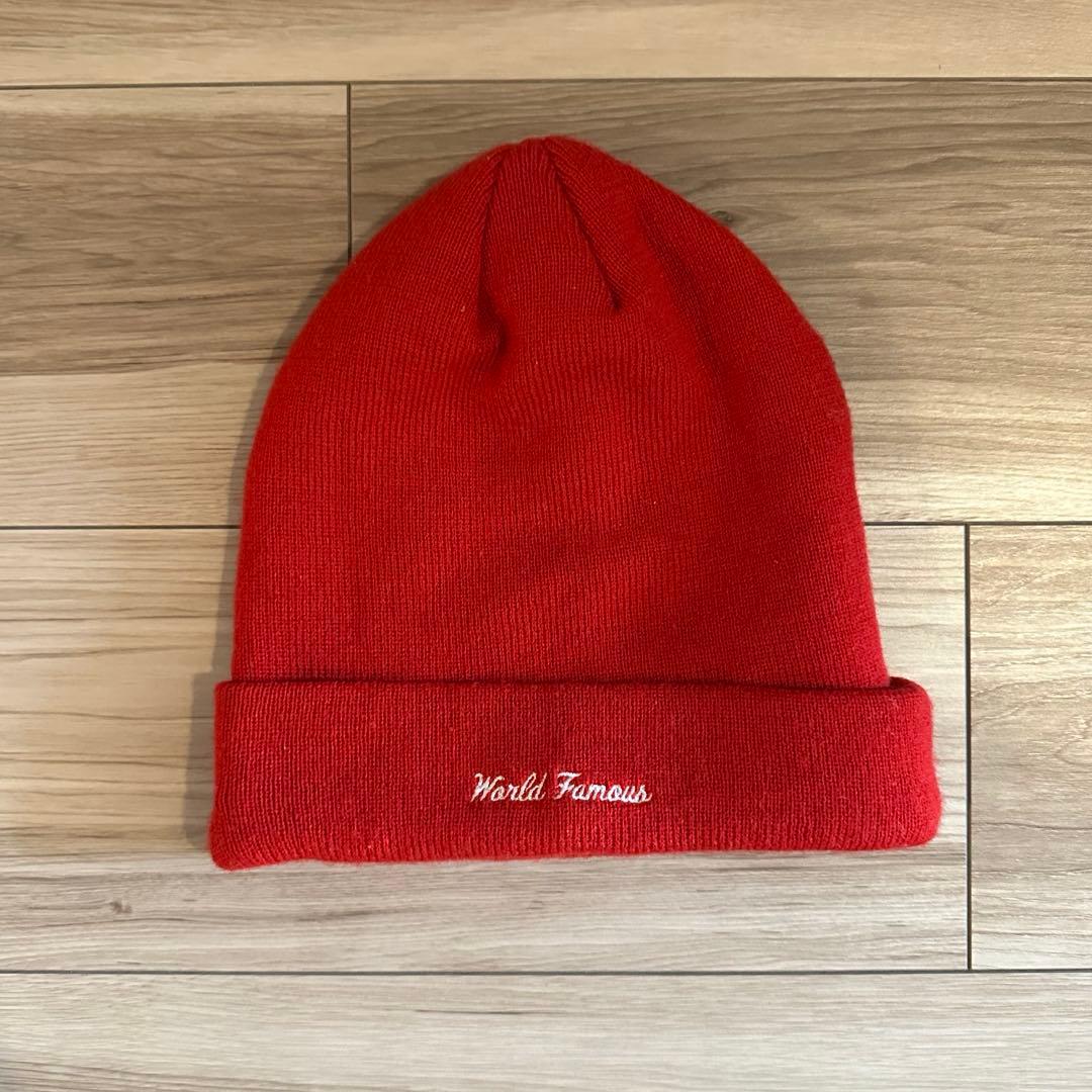 Supreme Box Logo Beanie 赤【ステッカーとショッパー付き】
