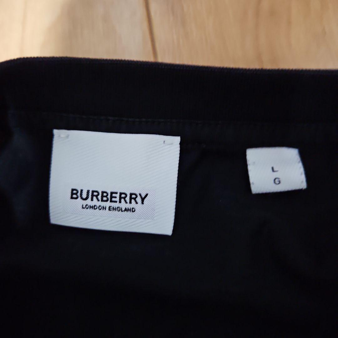 バーバリー Tシャツ ロゴ ブラック 型番8055307 サイズL