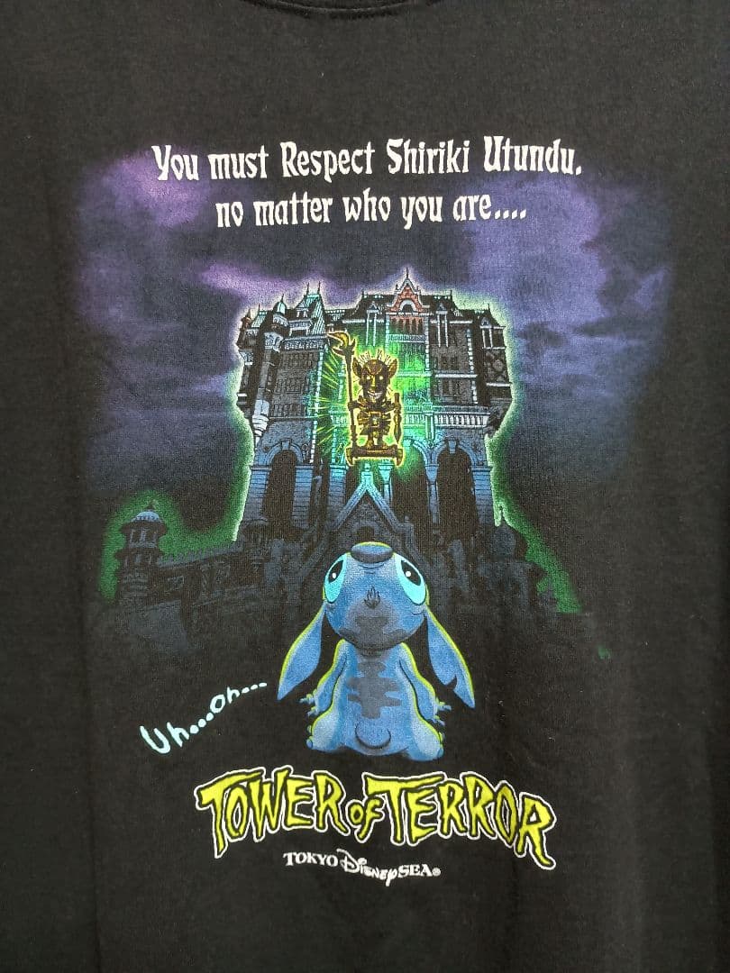 【ディズニー】激レア　タワーオブテラー×スティッチ コラボ Tシャツ シー限定