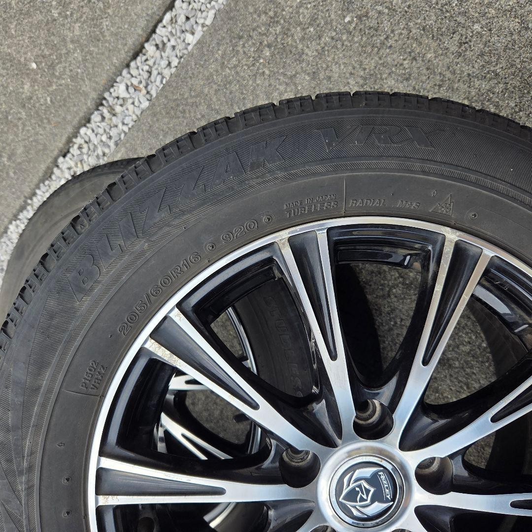 スタッドレス ホイール4本セット VRX 205/60R16 weds