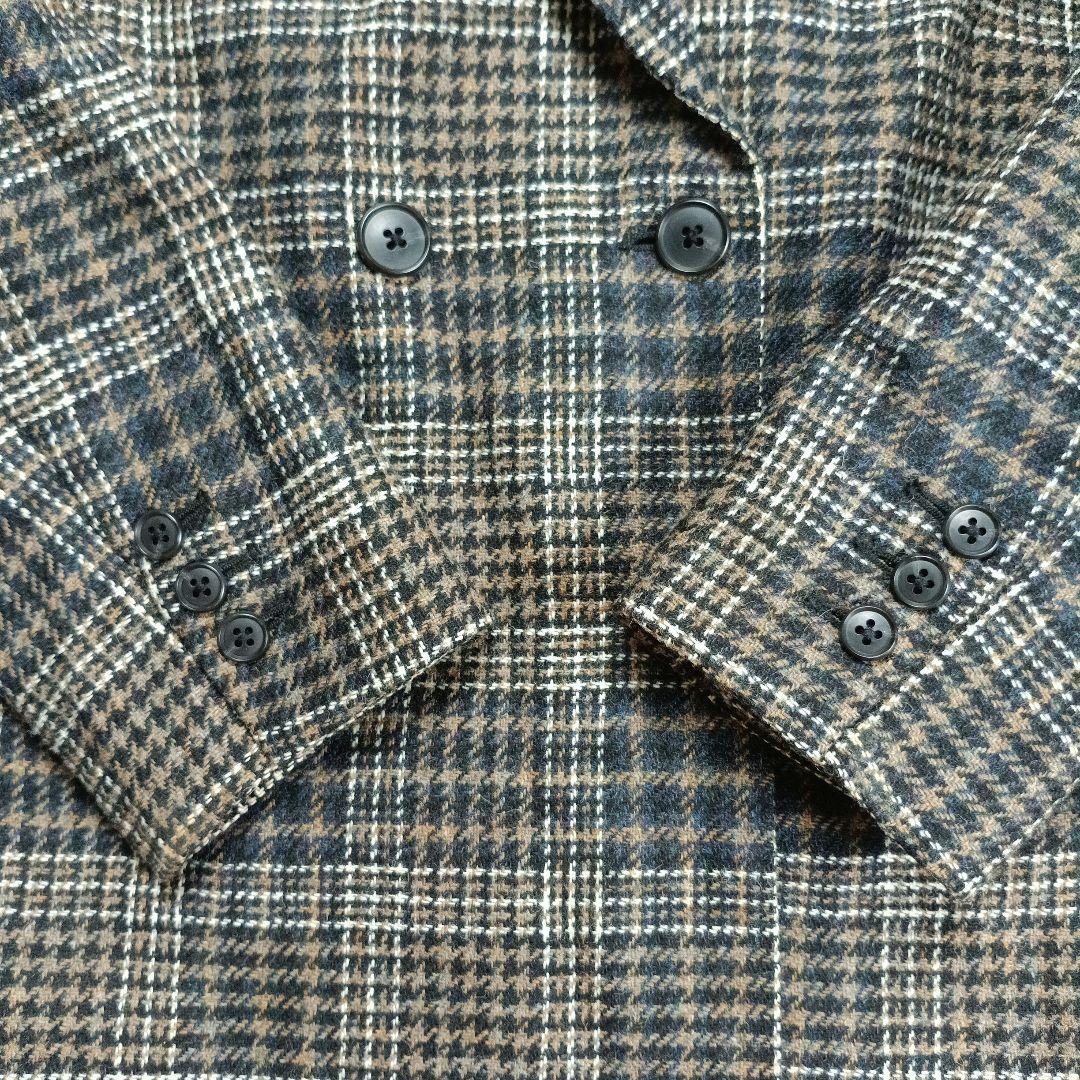 美品✨アダムエロペ Lovat ツイードジャケット ダブルブレスト　F