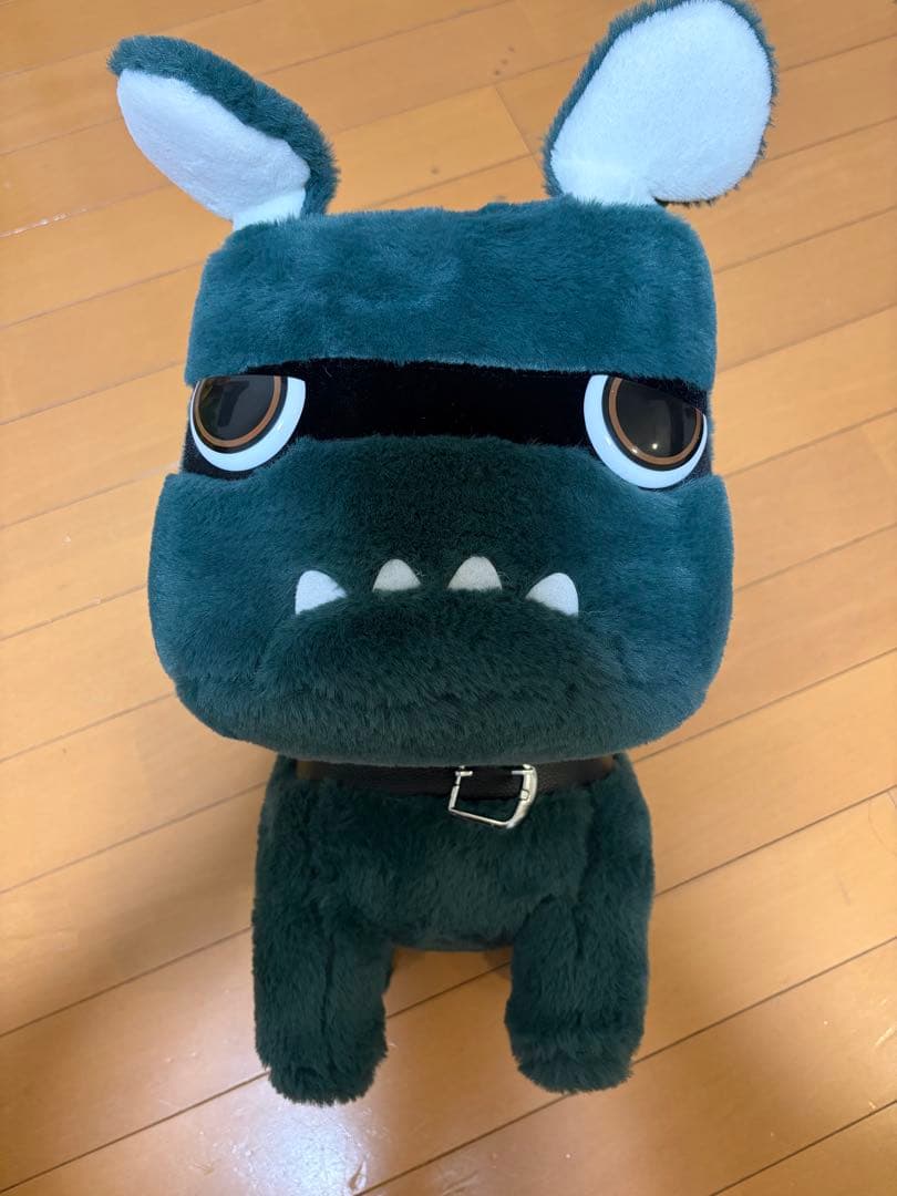 三菱自動車 デリカミニ 特大 デリ丸 BIG ぬいぐるみ 緑色 非売品