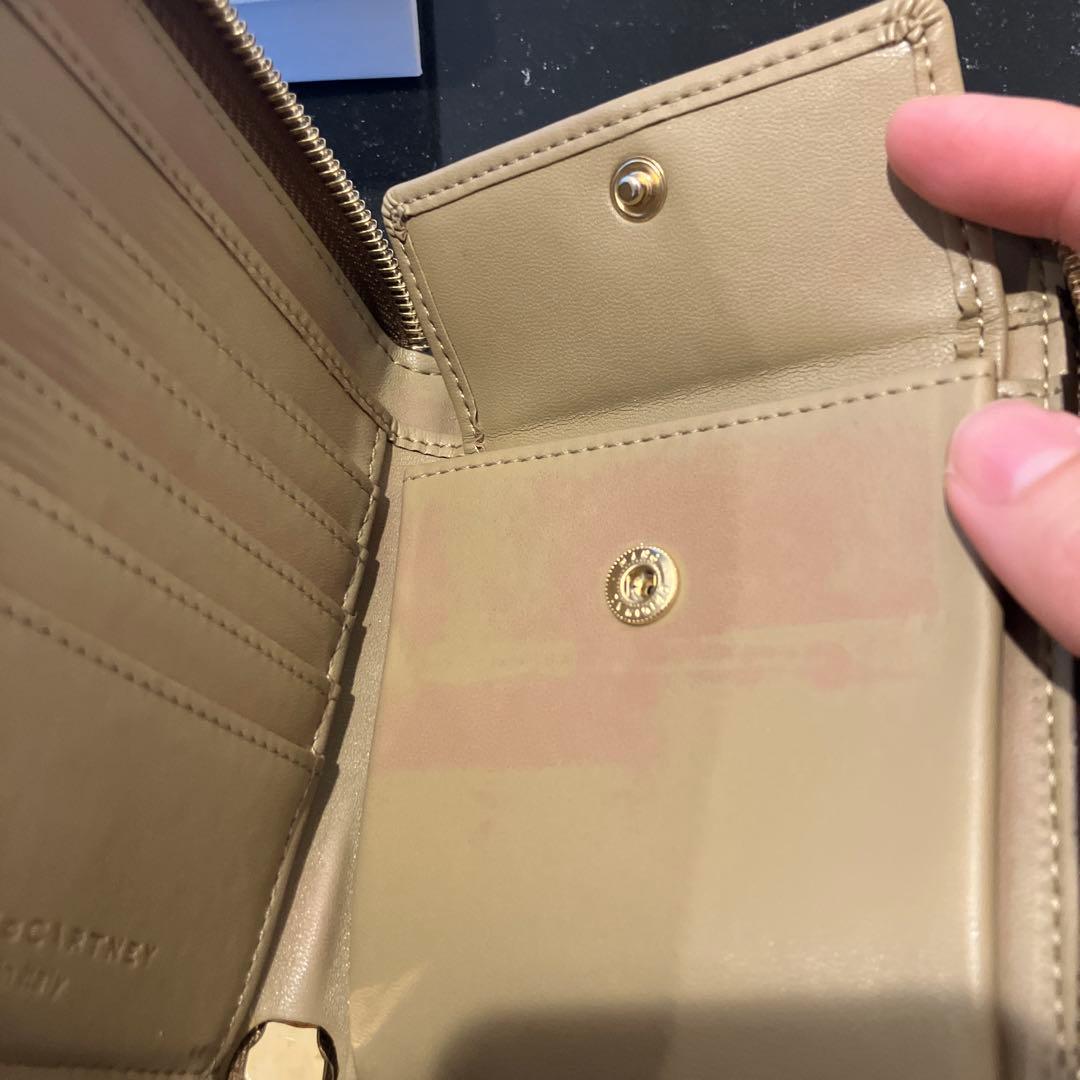 【値下げ】STELLA McCARTNEY 二つ折り財布 ベージュ