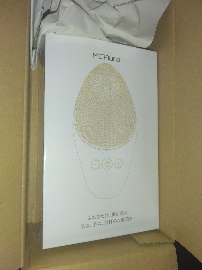 MCAura 美顔器 多機能美容器 EMS微電流 超音波振動 42℃温熱