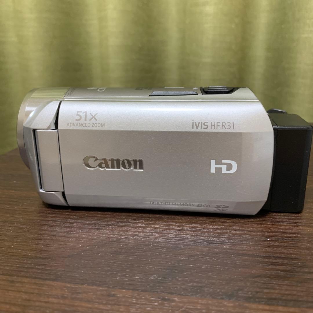 美品Canon iVIS HFR31 ビデオカメラ 本体+付属品