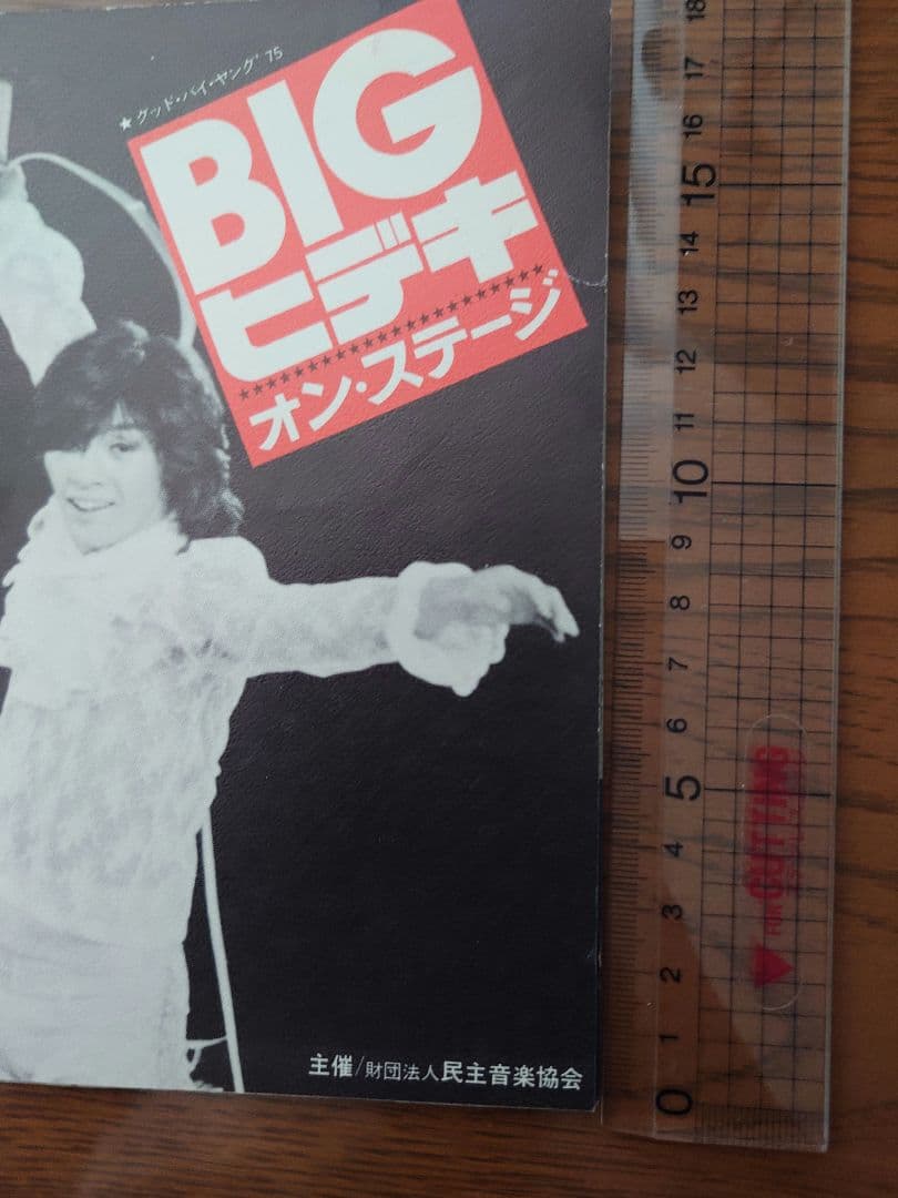 め*か様 西城秀樹さん1975年武道館コンサートパンフレット、チケット