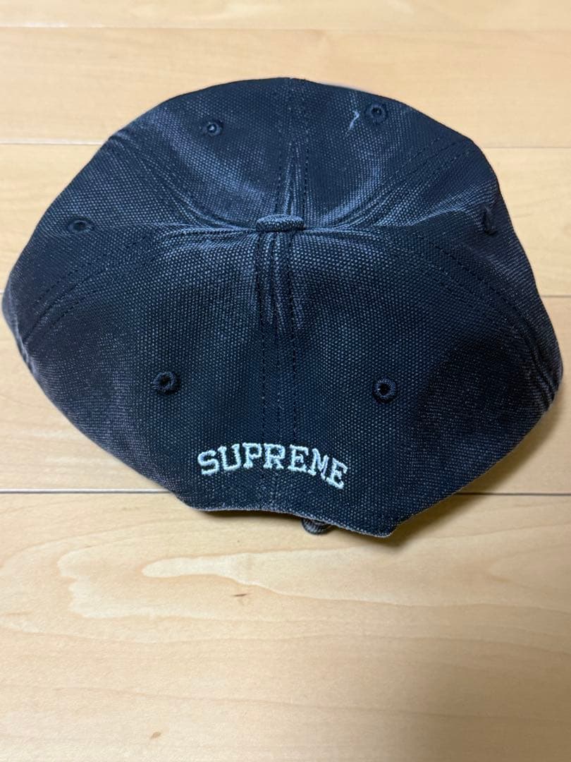 Supreme ブラックキャップ Sロゴ刺繍