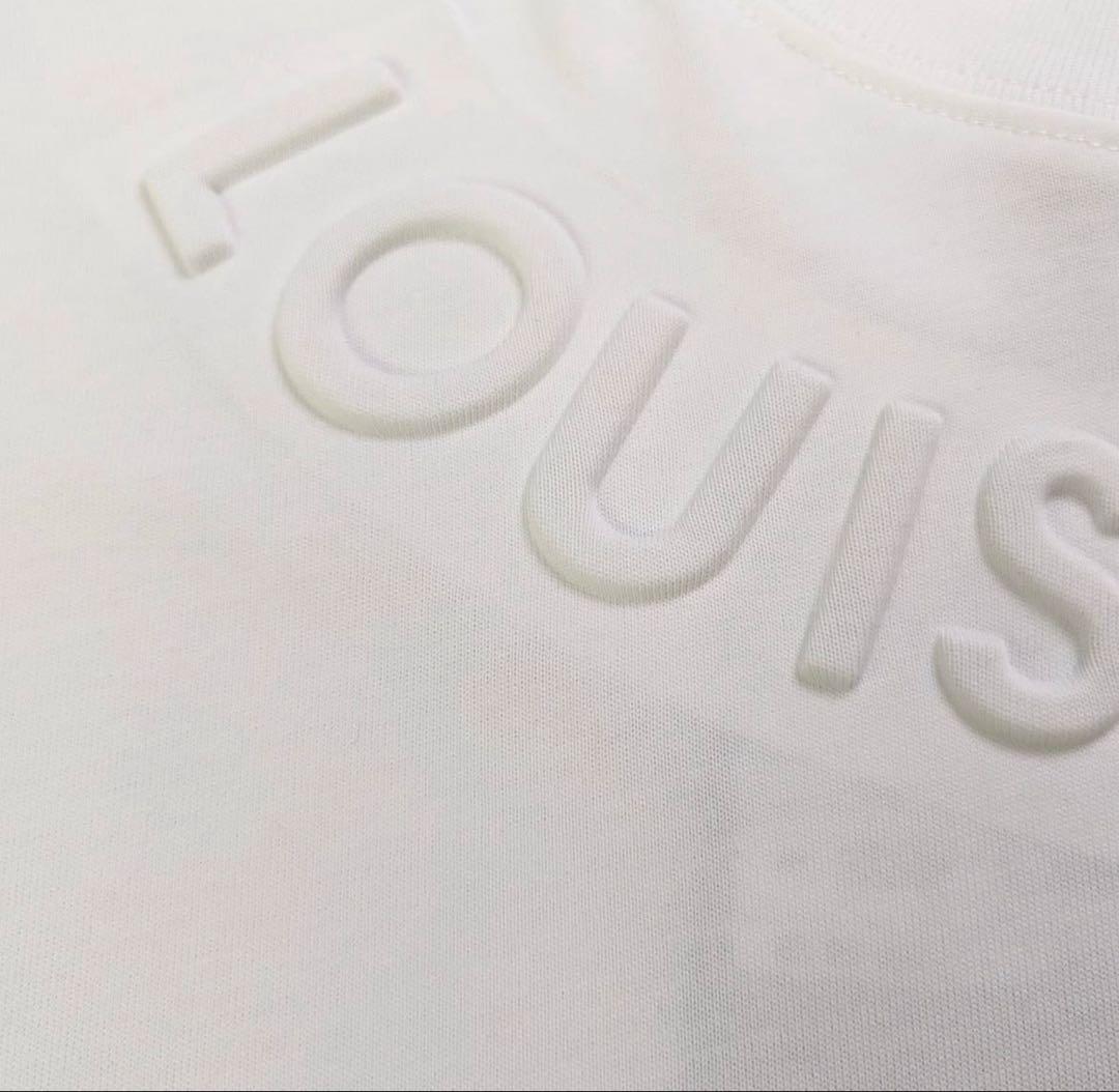 ルイヴィトン louis vuittonエンボスロゴTシャツ 白