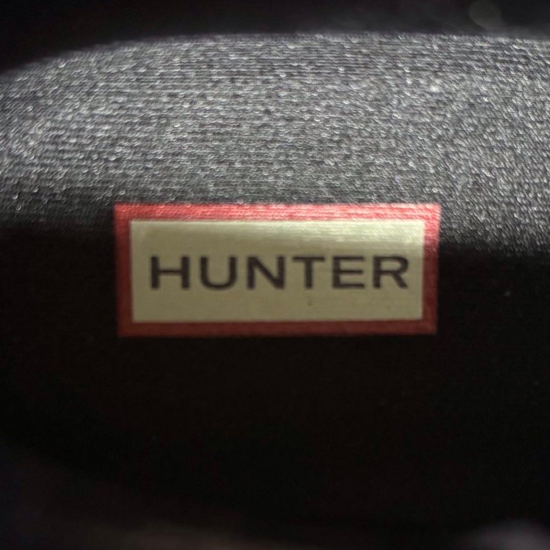【未使用】HUNTER サイドゴア チェルシー レイン ブーツ ブラック 24