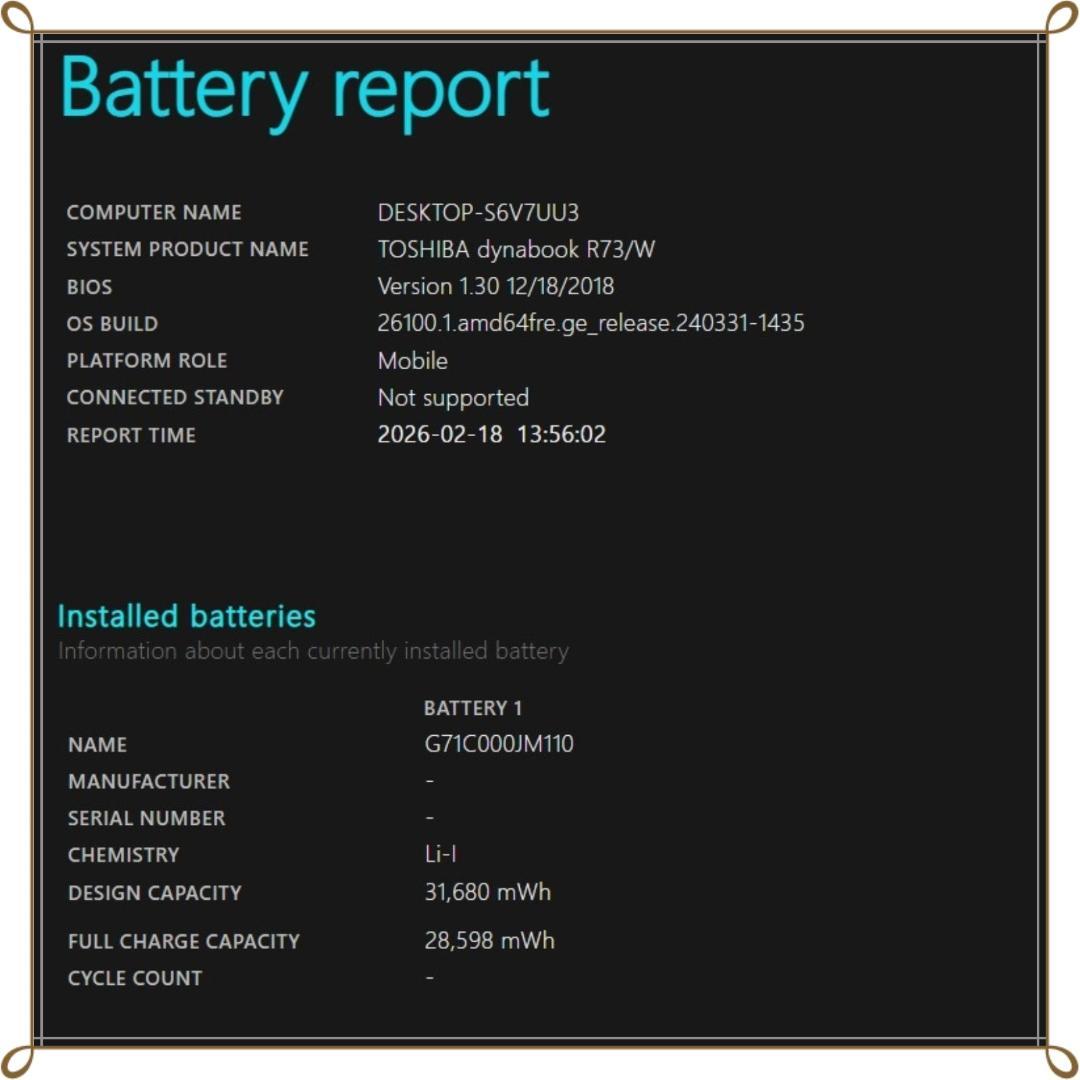 TOSHIBA dynabook R73/W Core i5　SSD 256GB