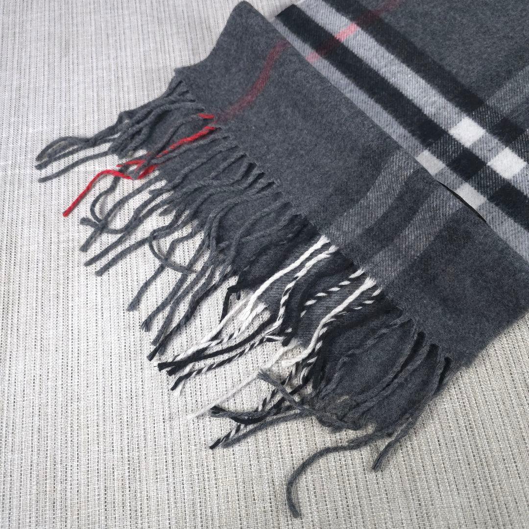 美品　BURBERRY　バーバリー　ノバチェック　カシミヤ　マフラー　100％