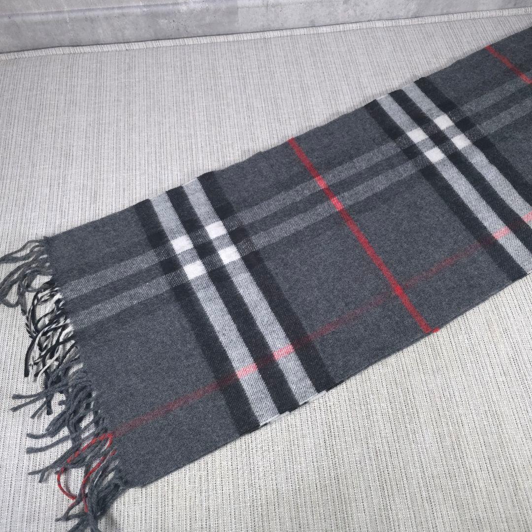 美品　BURBERRY　バーバリー　ノバチェック　カシミヤ　マフラー　100％