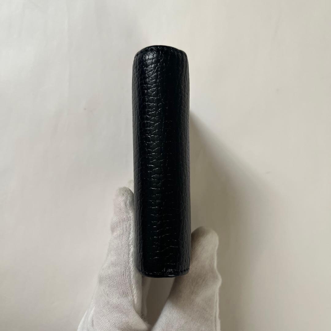 s*w様 GUCCI グッチ　二つ折り財布　456126 GGマーモント　ブラッ