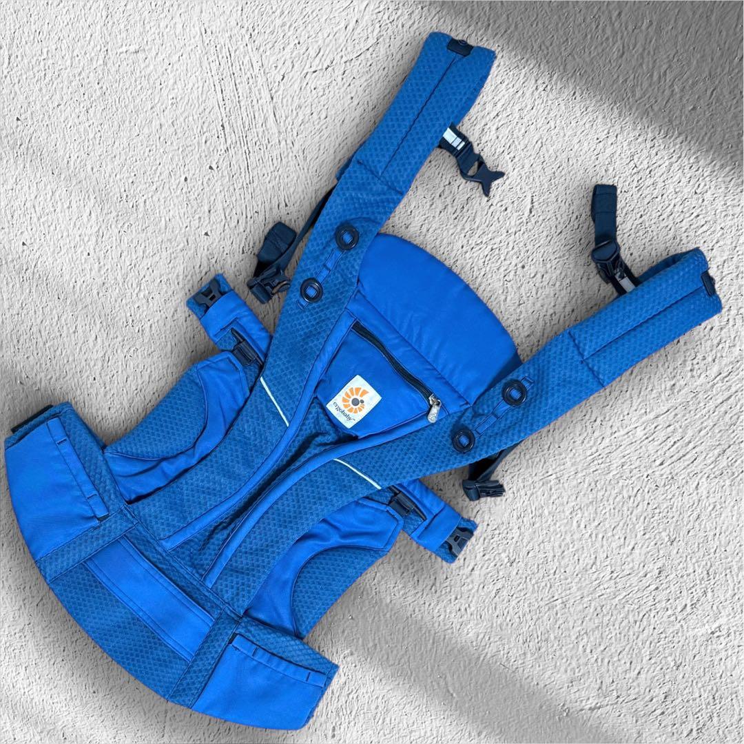 美品【ergobaby】OMNI Breeze サファイアブルー ポーチ付き
