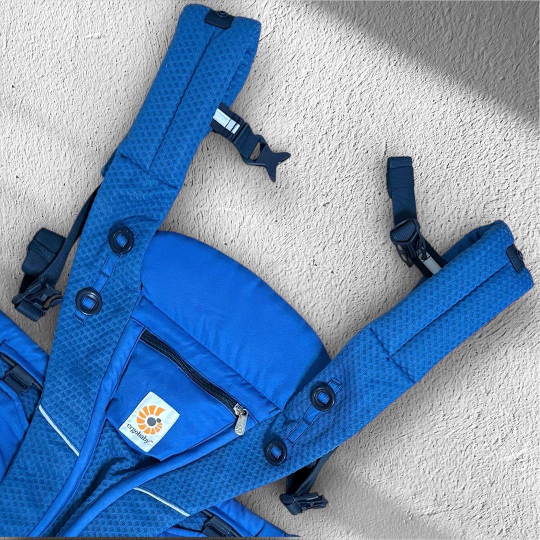 美品【ergobaby】OMNI Breeze サファイアブルー ポーチ付き