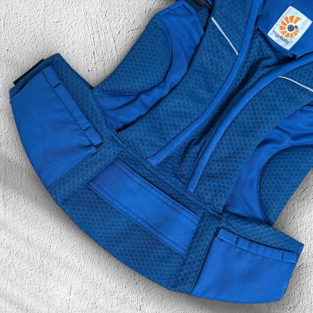 美品【ergobaby】OMNI Breeze サファイアブルー ポーチ付き