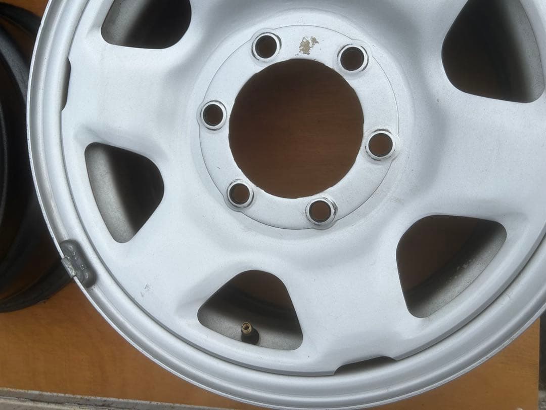 ハイエース　4本セット　鉄チン　鉄ホイール　15×6J