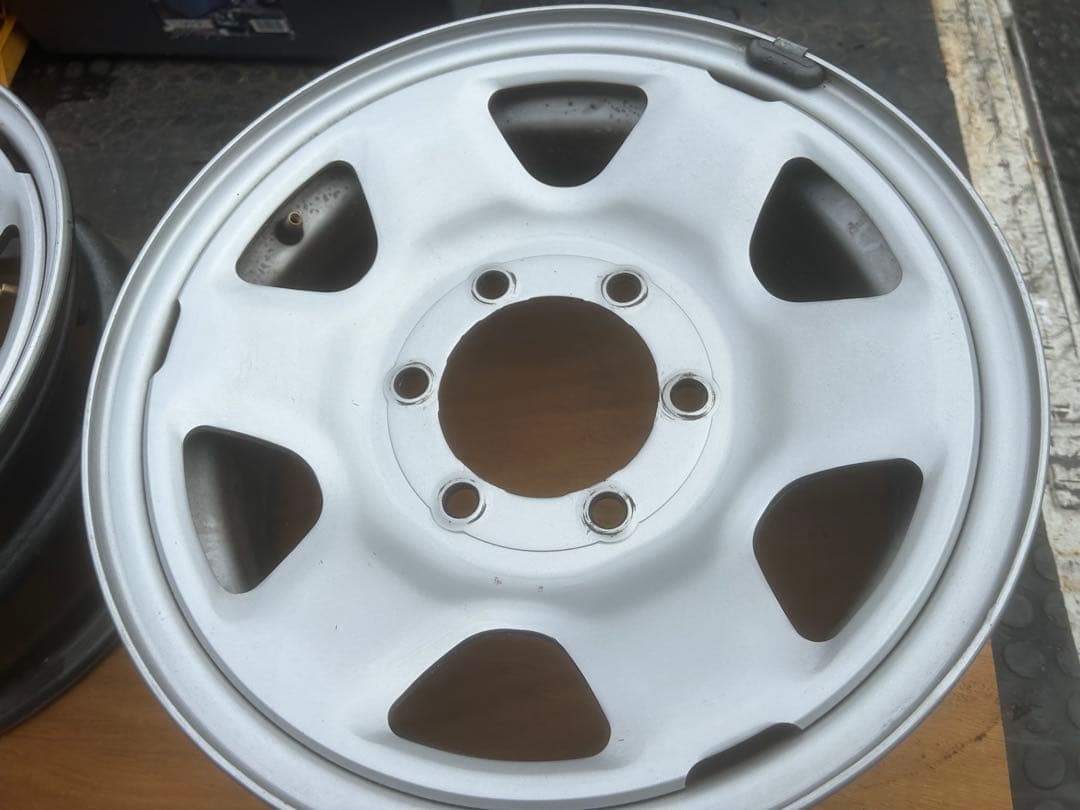 ハイエース　4本セット　鉄チン　鉄ホイール　15×6J