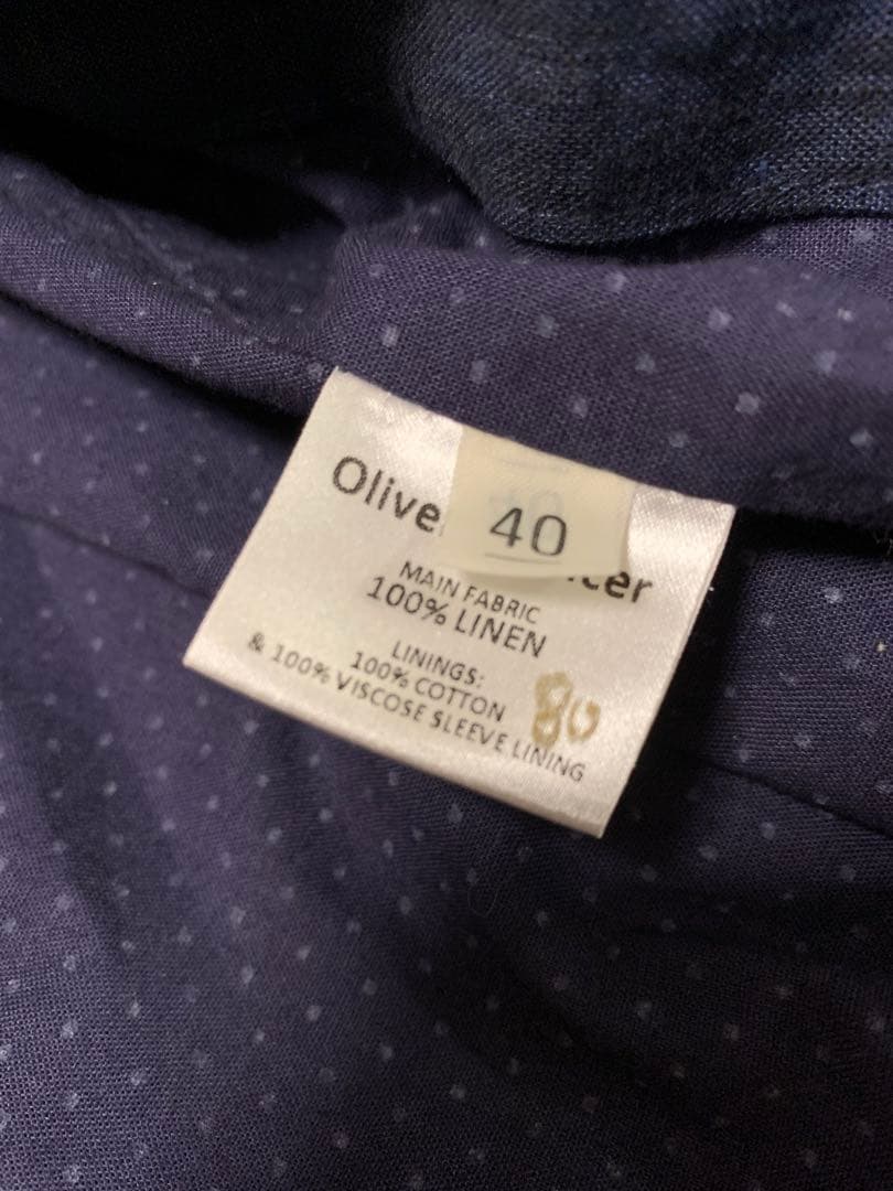 Oliver spencer リネン テーラード ジャケット 40 英国製