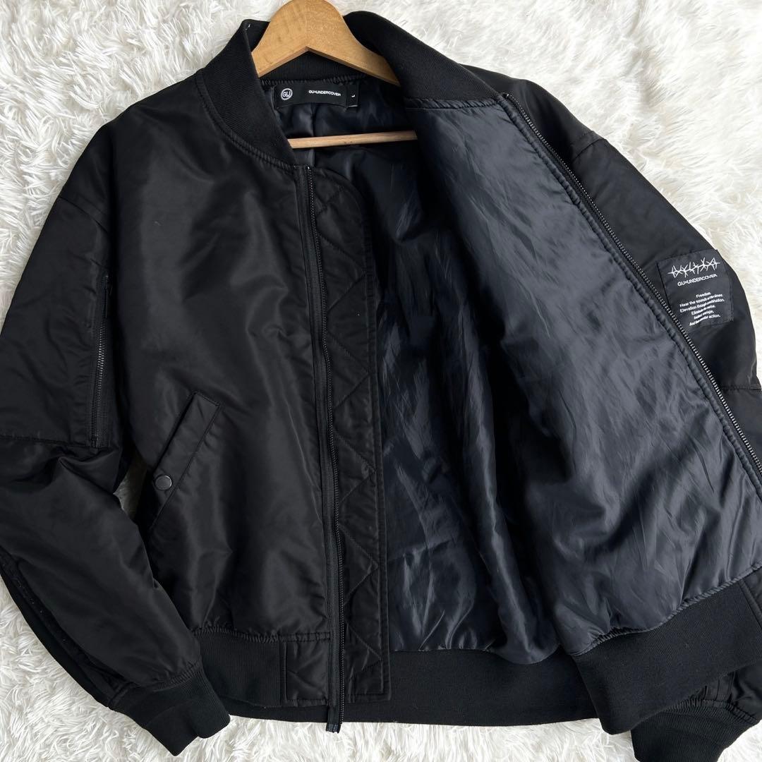 極美品◎ GU × undercover MA-1 ブルゾン ブラック 黒 L