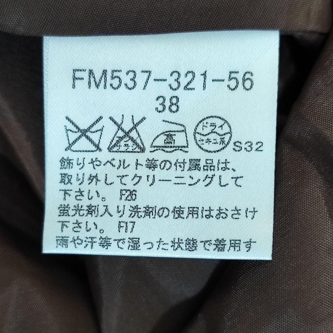 BURBERRYブルーレーベル チェックワンピ 38　ブラウン