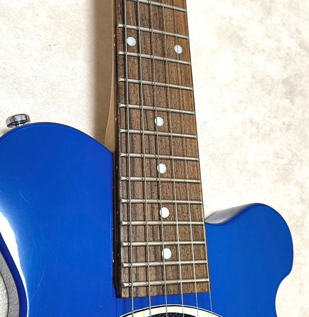 ★美品★PIGNOSE アンプ内蔵ミニギター ブルー ピグノーズ トラベルギター