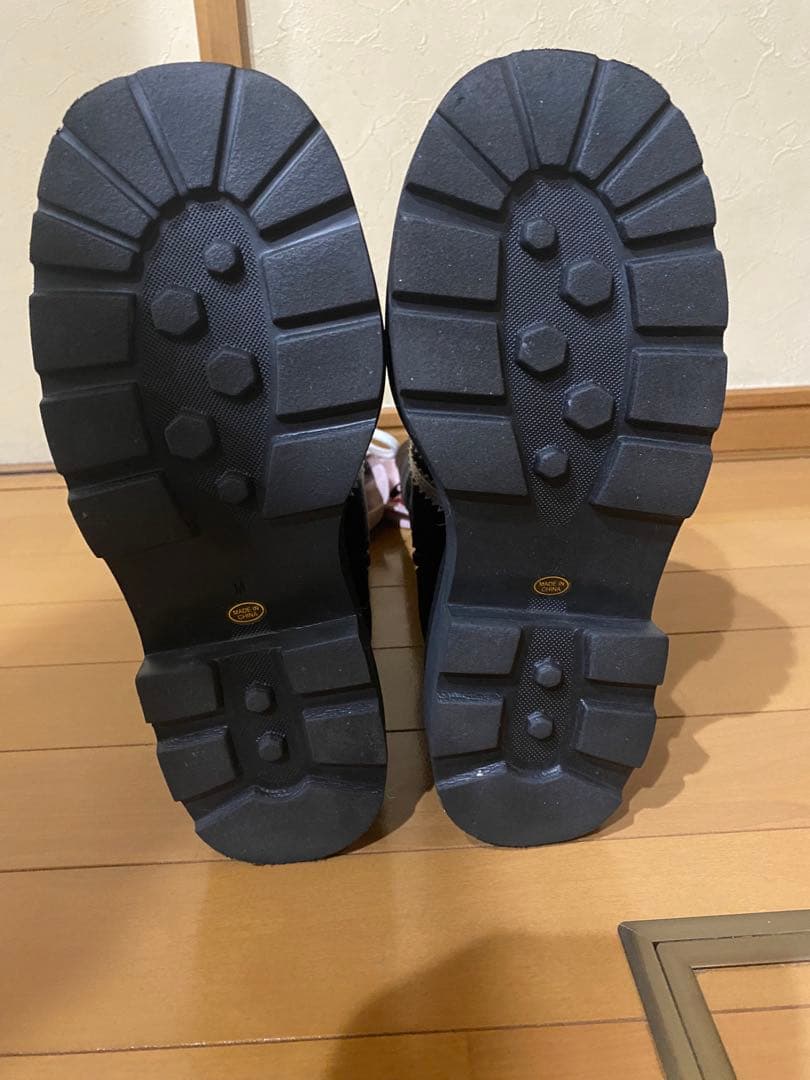 レースアップスニーカーロングブーツ