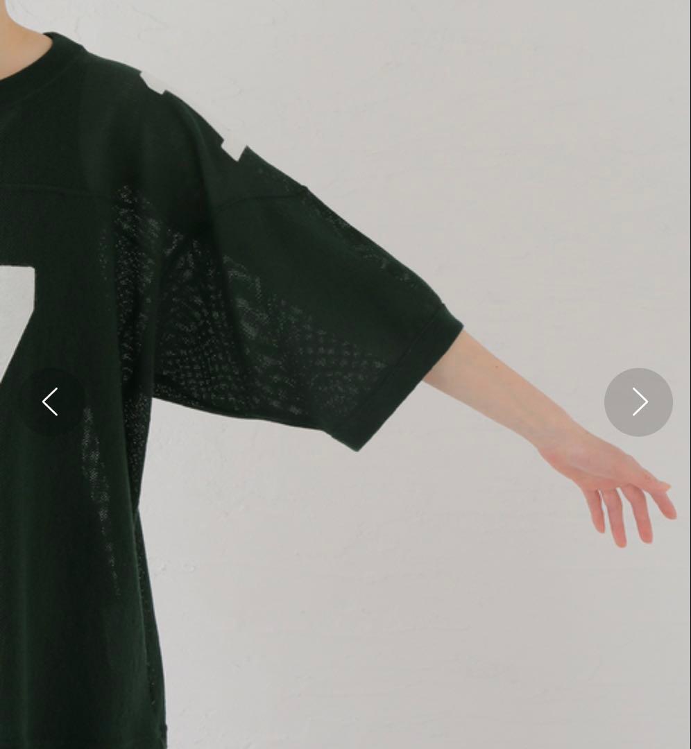 INSCRIRE アンスクリア　ウールメッシュ フットボールTシャツ
