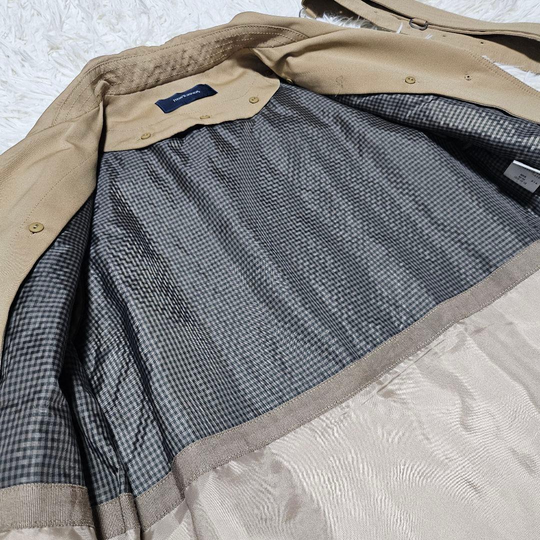 極美品 NEWYORKER ライナー付き ステンカラーコート ベルト付き 9AR