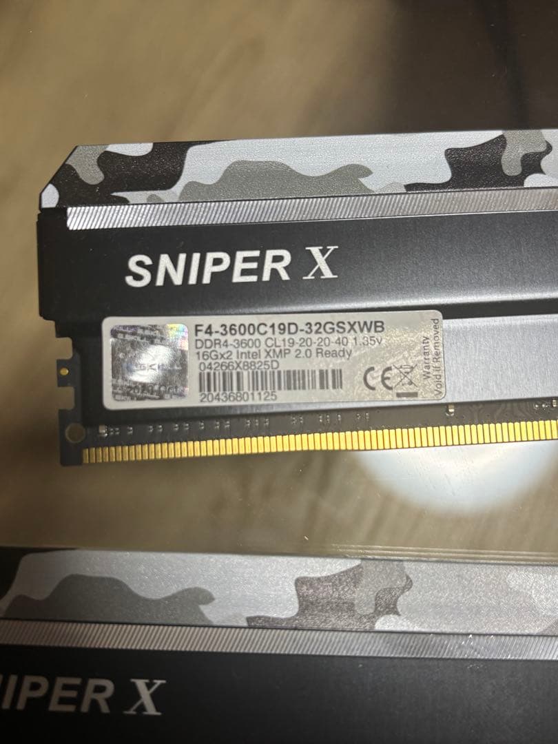 メモリー G.SKILL SNIPER X 32GB DDR4-3600