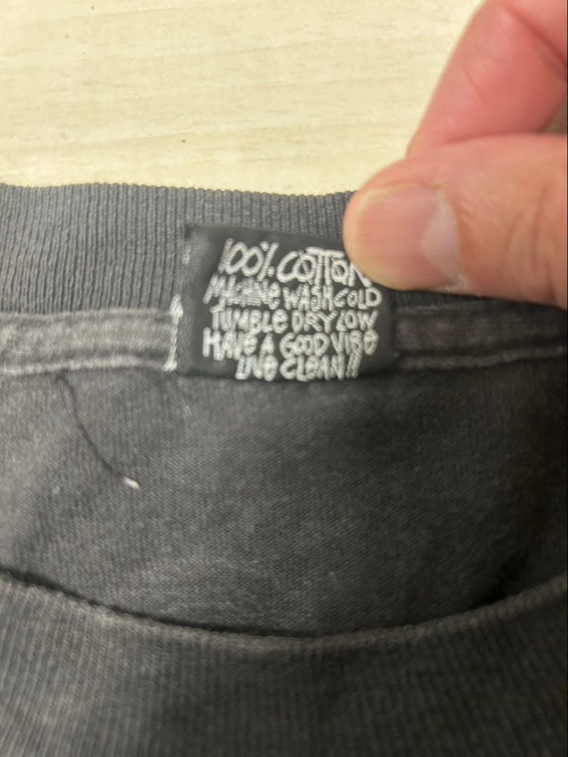 90s OLD STUSSY USA製 クラウンロゴ両面プリントヴィンテージ