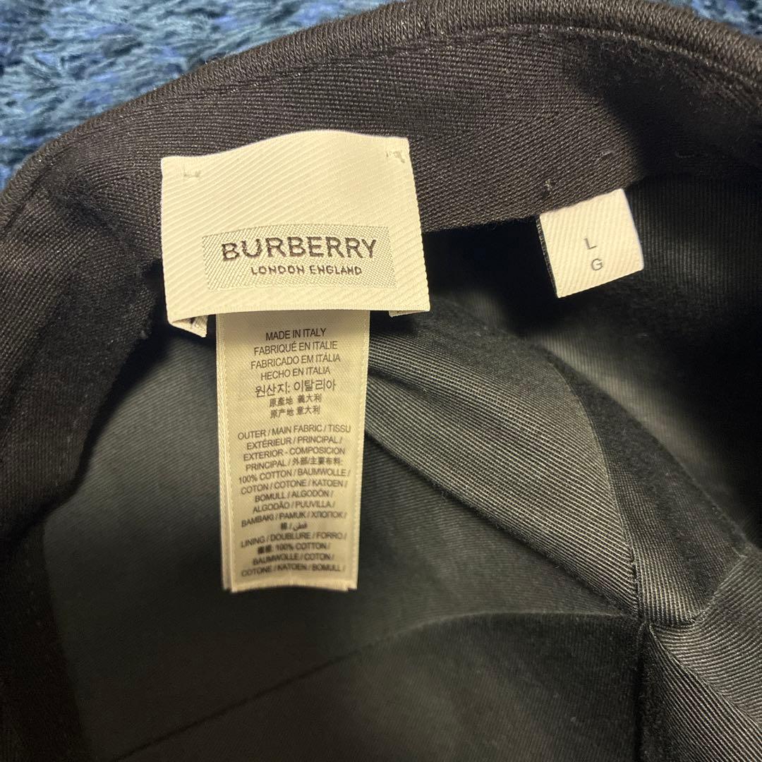 と*る様 BURBERRY ブラックキャップ Lサイズ