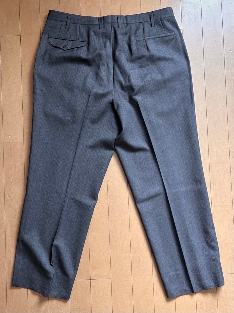 Ermenegildo Zegnaマオカラースーツ　グレー　ヘリンボーン　XL