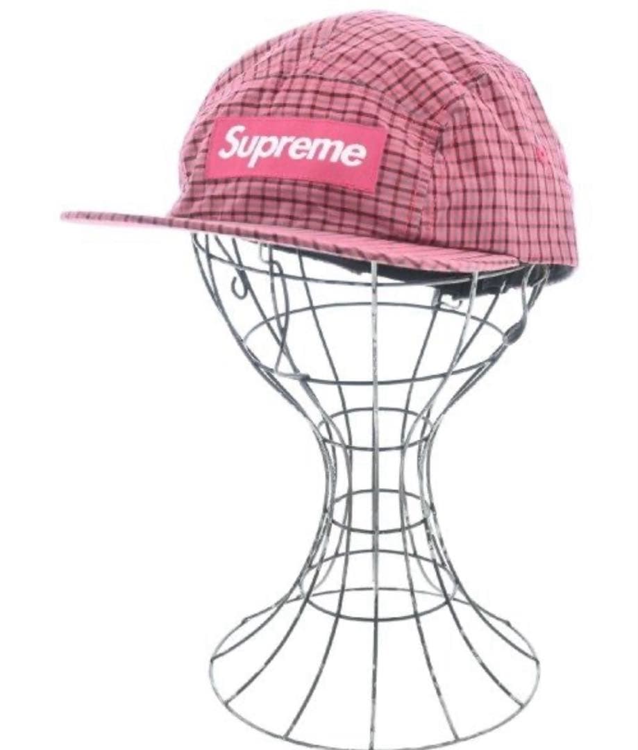 帽子 25ss Supreme Cordura Plaid Camp Cap Red
