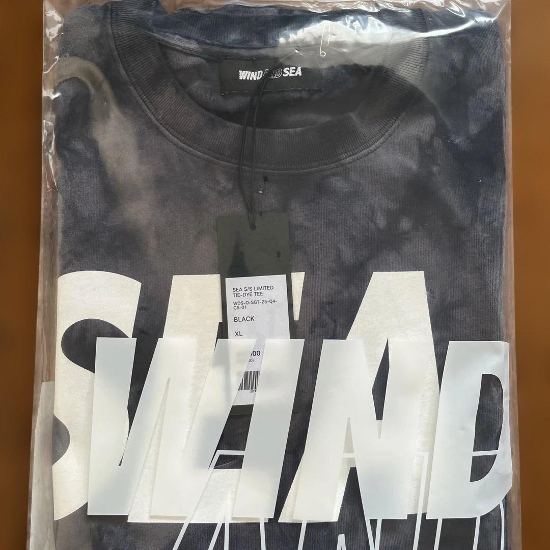 WIND AND SEA タイダイ Tシャツ ブラック ウィンダンシー XL