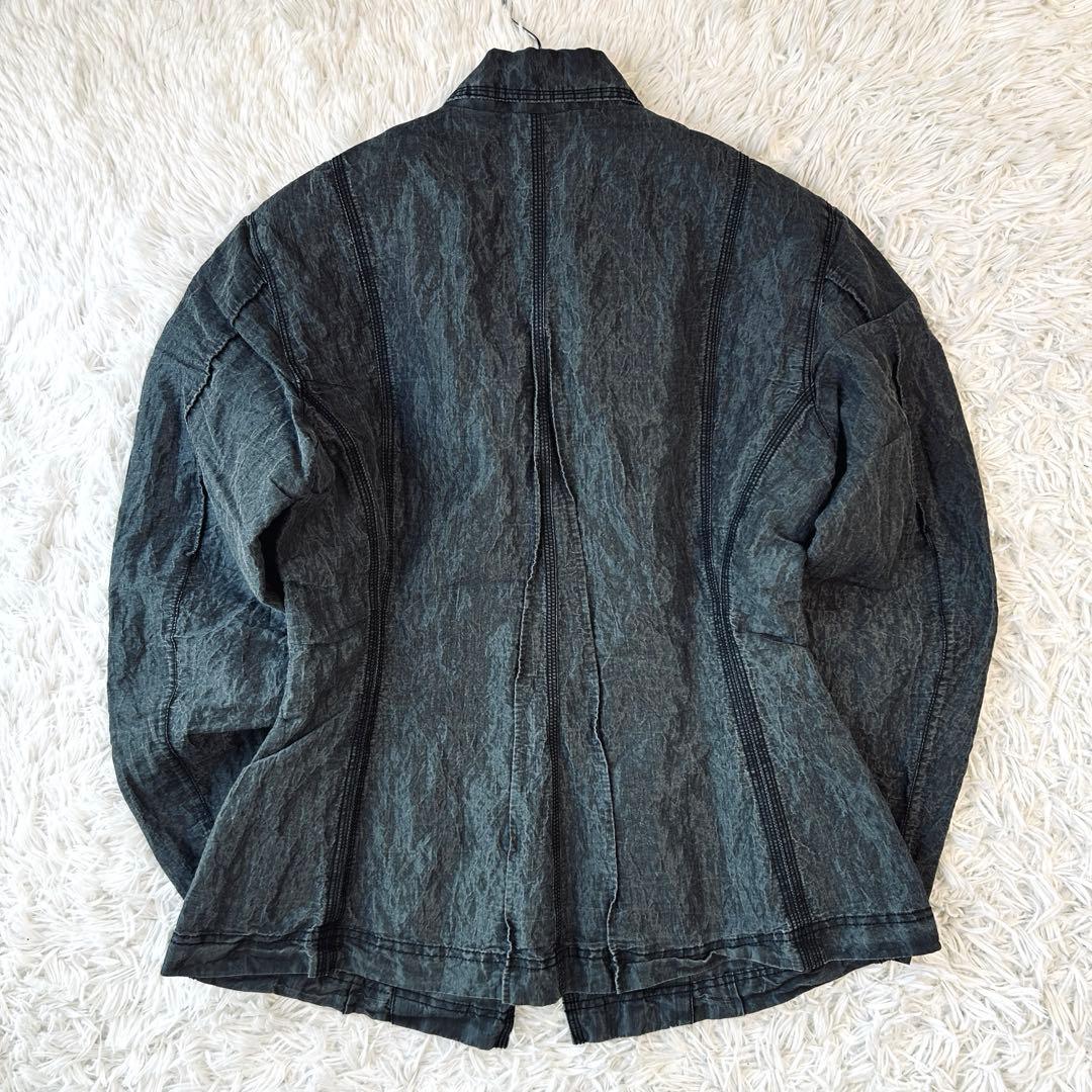 イッセイミヤケ シワ加工 テーラードジャケット ISSEY MIYAKE