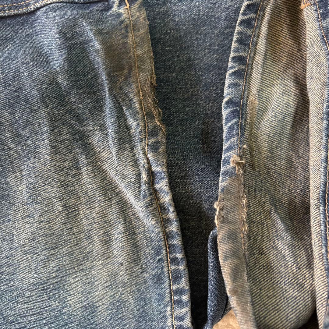 ZARA TRF ミッドライズ折り返しウエストデニムパンツ 32 5号