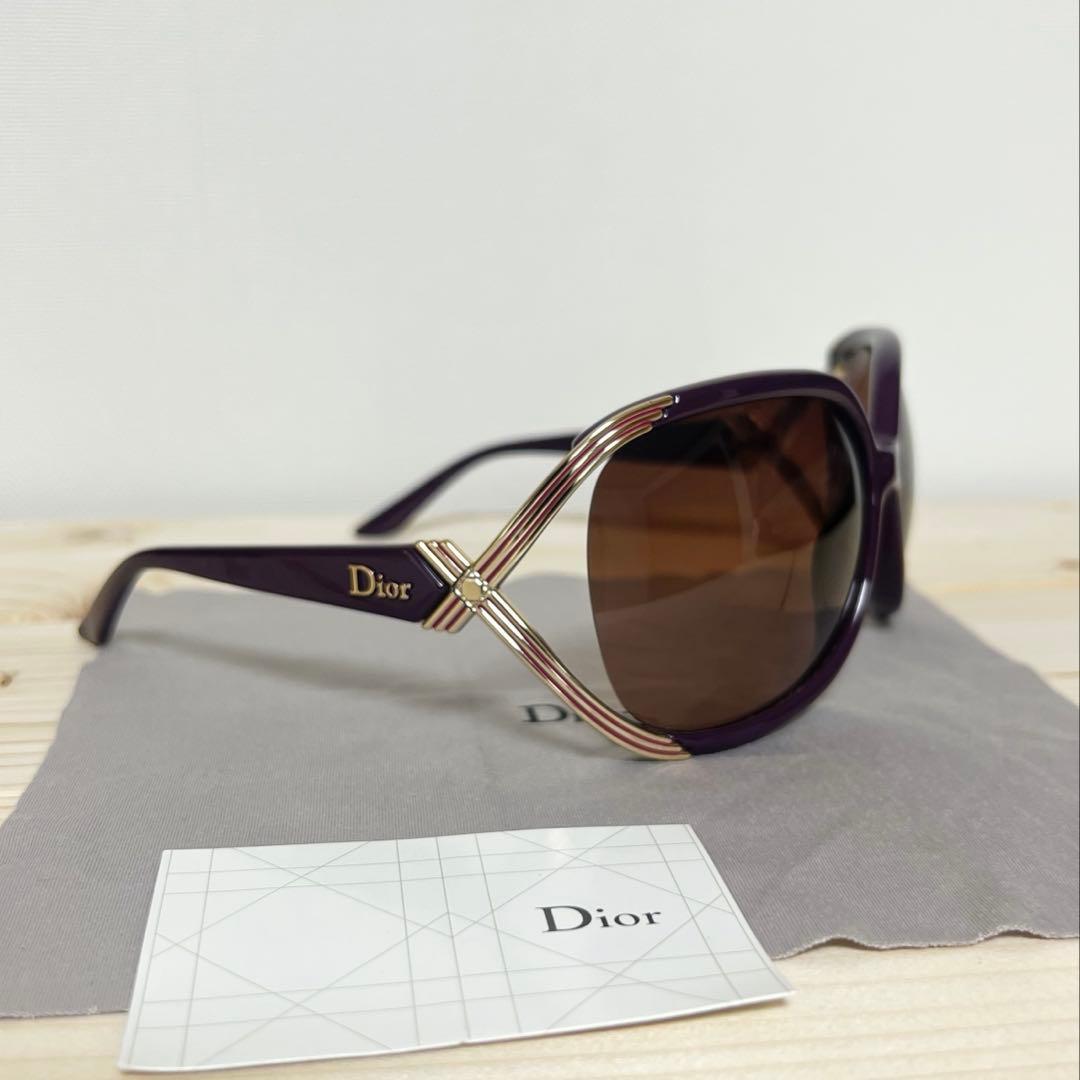 Dior パープルサングラス　ケース・箱あり