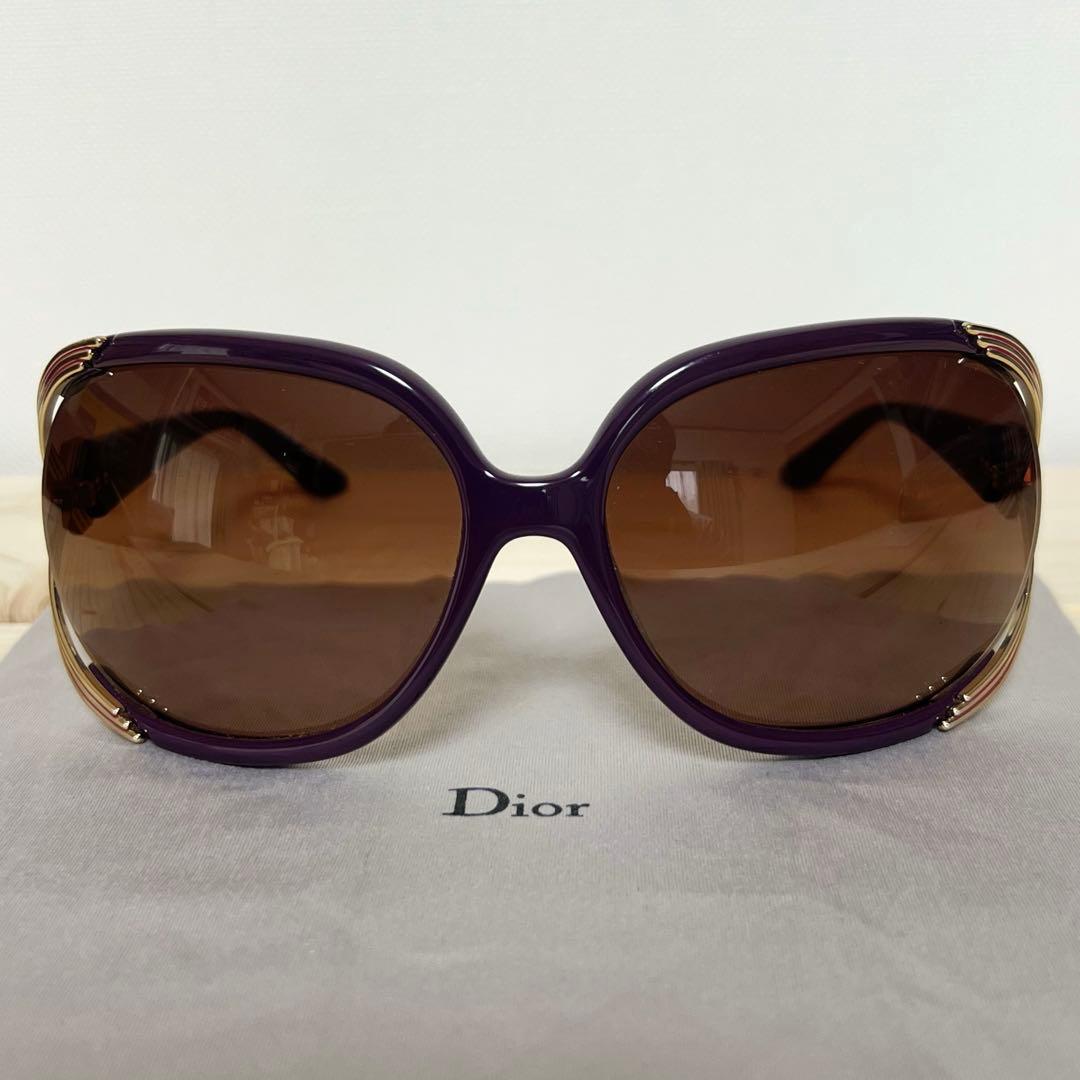 Dior パープルサングラス　ケース・箱あり