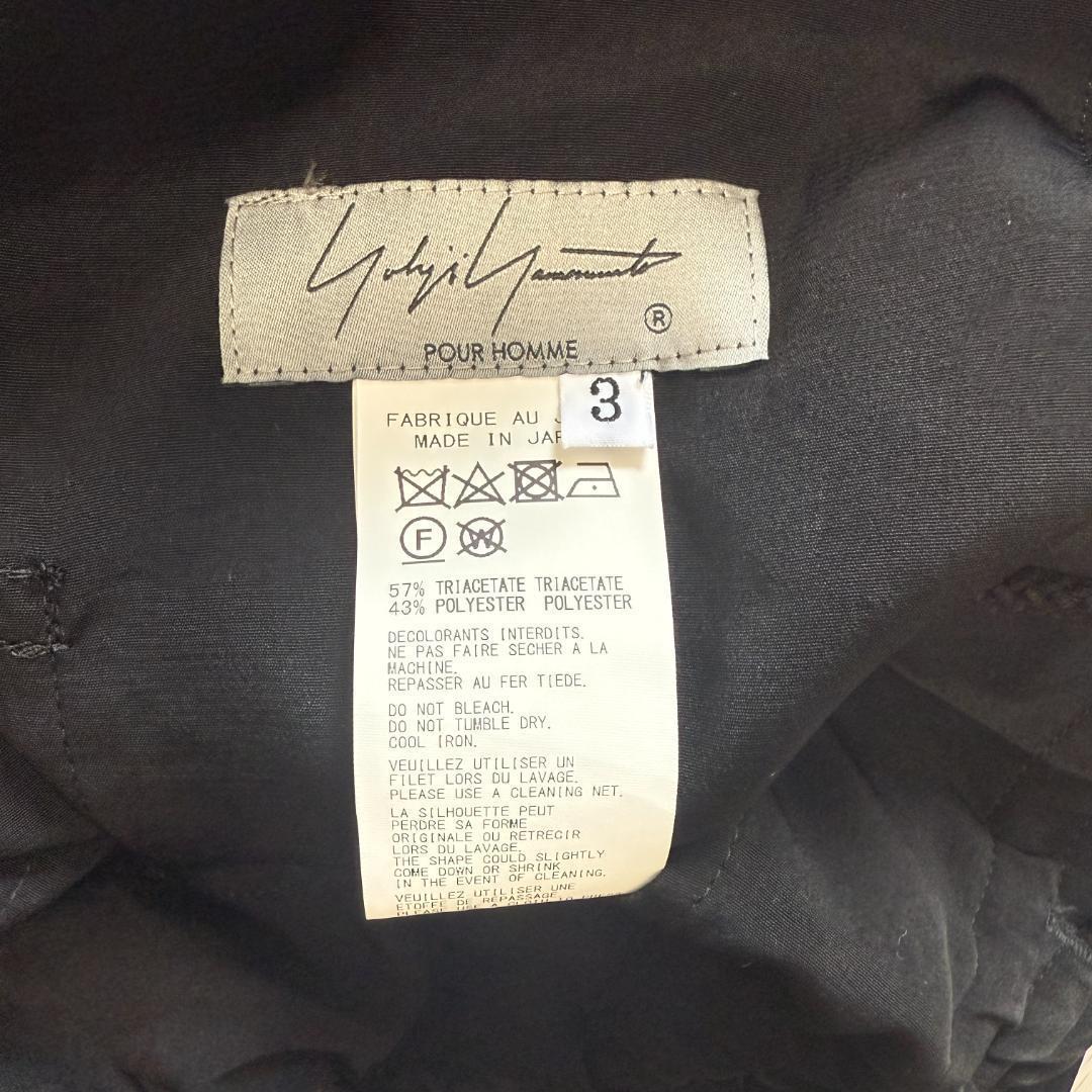【大特価】極美品YohjiYamamoto 定番ラップパンツ TAタキシード