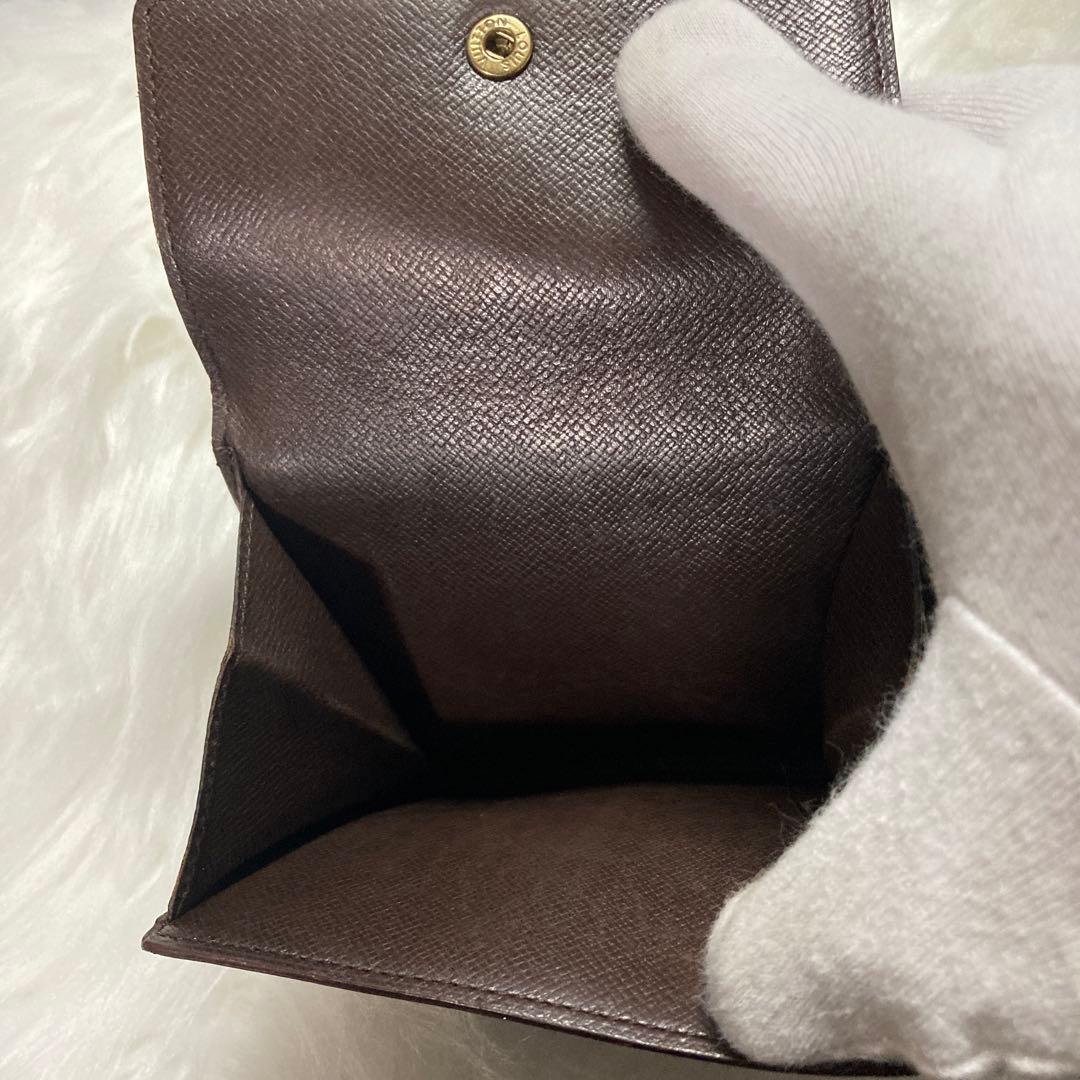 【美品】Louis Vuitton ルイヴィトン ダミエ 二つ折り財布